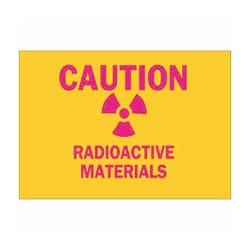 Brady&trade;&nbsp;Plastic Radiation &amp; Laser Sign: RADIOACTIVE MATERIALS