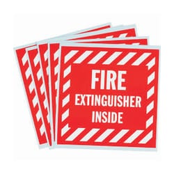 Brady™ Vinyl Fire Extinguisher Pack: FIRE EXTINGUISHER INSIDE