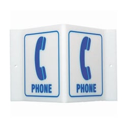 Brady™ Silk Screened V Sign: PHONE