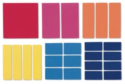 Rainbow Fraction Soft Foam Sets Rainbow Fraction Squares:Education Supplies,
