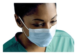 Cardinal Health Secure-Gard Earloop Procedure Mask With earloops; Polypropylene;