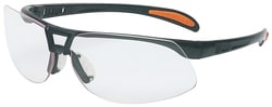 Honeywell Uvex Protege Safety Glasses Clear lens, Uvextra AF coating, black