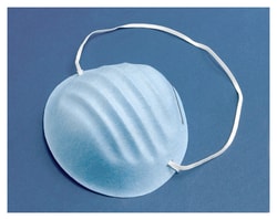 Cardinal Health Secure-Gard Cone Mask Filtration efficiency is 65% at 3.0
