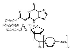 N-Isobutyryl-5'-O-[(diisopropylamino)-(2-cyanoethoxy)phosphinyl]-3'-O-(4,4'-dimethoxytrityl)-2'-deoxyguanosine, 97%, Thermo Scientific 250 mg | Buy Online | Thermo Scientific Alfa Aesar | Fisher Scientific
