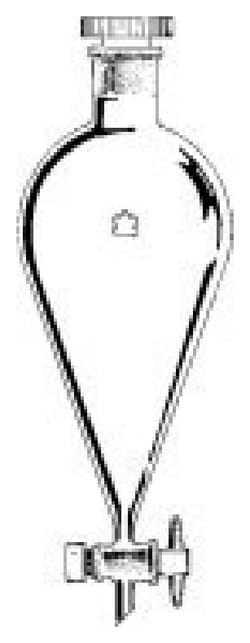 Kimble&trade;&nbsp;Kontes&trade; Separatory Short Stem Funnel with Stopper and PTFE Plug