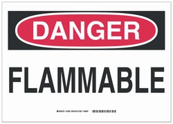 Brady™ Vinyl Danger Sign: FLAMMABLE