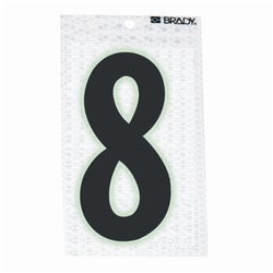 Brady™ Glow-In-The-Dark/Ultra Reflective Number: 8