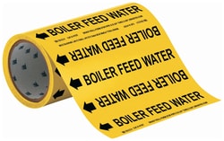 Brady™ Roll Form Pipe Marker: BOILER FEED WATER