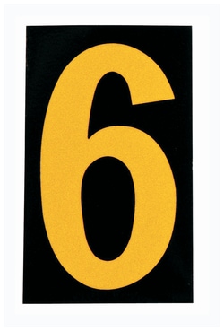 Brady™ Bradylite™ Ultra Reflective Number: 6