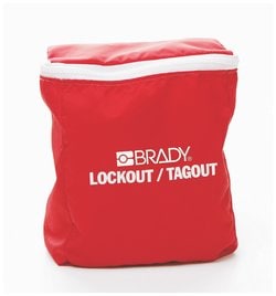 Brady Large Nylon Lockout Pouch with Plastic Zipper Plastic zipper:Facility