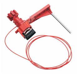 Brady™ Large Universal Valve Lockout With Nylon Cable And Blocking Arm
