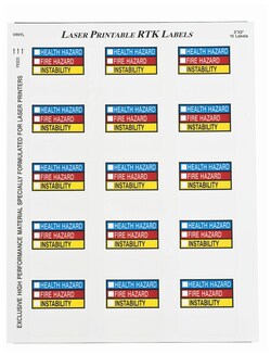 Brady RTK Pictogram Color Bar Style Labels:Facility Safety and Maintenance:Labels
