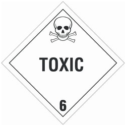 Brady™ DOT Vehicle Placards: TOXIC 6