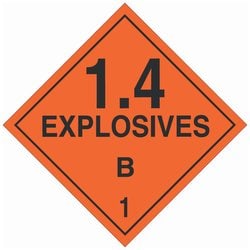 Brady&trade;&nbsp;DOT Vehicle Placards: EXPLOSIVE 1.4B