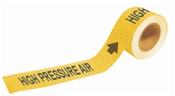 Brady&trade;&nbsp;Self-Sticking Pipe Marker Labels: HIGH PRESSURE AIR