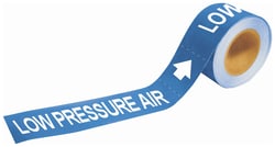 Brady™ Self-Sticking Pipe Marker Labels: LOW PRESSURE AIR