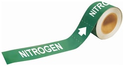 Brady Self-Sticking Pipe Marker Labels: NITROGEN 8 x 1 in. (W x H) | Buy Online | Brady&trade; | Fisher Scientific