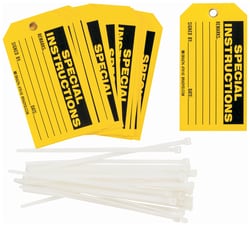 Brady&trade;&nbsp;Polyester Tag: SPECIAL INSTRUCTIONS