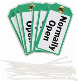 Brady&trade;&nbsp;Polyester Encased Paper Tag: NORMALLY OPEN