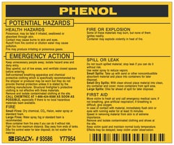 Brady™ Hazardous Material Label: PHENOL