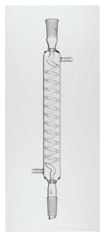 Condenseur Graham 40cm Acier Inoxydable INOX + 1m Tuyau Silicone - Verrerie Laboratoire