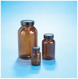 DWK Life Sciences Kimble™ Amber Glass Wide-Mouth Packers with PTFE-Faced LDPE Foam-lined Caps