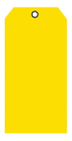Brady Heavy Duty Blank Tags Yellow; 1000/Pack;  1.875 in. x 3.75 in.:Facility