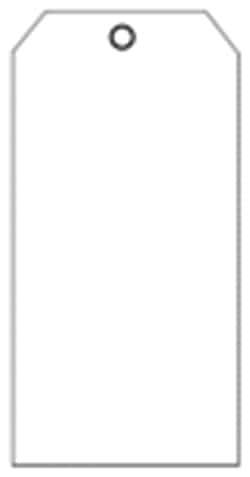Brady Heavy Duty Blank Tags White | Buy Online | Brady&trade; | Fisher Scientific