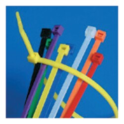 Brady Nylon Tie Fasteners Tie,Fastener; Yellow; Nylon; 100/Pack;  8 in.:Facility