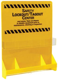 Brady Large Yellow Lockout Board:Facility Safety and Maintenance:Lockout-Tagout