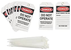 Brady&trade;&nbsp;Polyester Tag: DANGER DO NOT OPERATE MAINTENANCE DEPARTMENT SIGNED BY: DATE: