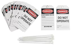 Brady&trade;&nbsp;Tag: DANGER DO NOT OPERATE SIGNED BY: DATE: