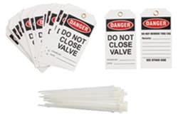 Brady&trade;&nbsp;Polyester Tag: DANGER DO NOT CLOSE VALVE SIGNED BY DATE: