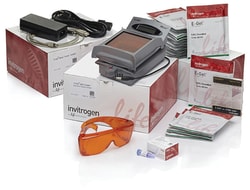 Invitrogen&trade;&nbsp;E-Gel&trade; CloneWell&trade; Agarose Gels with SYBR Safe&trade; DNA Gel Stain, 0.8% + E-Gel&trade; iBase&trade; Power System + E-Gel&trade; Safe Imager&trade; Transilluminator Starter Kit (UK only)