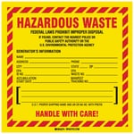 Brady™ Hazardous Waste Federal Law Prohibits Improper Disposal...etc Sign