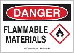 Brady&trade;&nbsp;Signs: DANGER: FR CLOTHING REQUIRED (W/ PICTO)