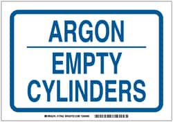 Brady Pipe Marker for Gas, Legend: ARGON EMPTY CYLINDERS | Buy Online | Brady&trade; | Fisher Scientific