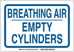 Brady Pipe Marker for Gas, Legend: BREATHING AIR EPMTY CYLINDERS | Buy Online | Brady&trade; | Fisher Scientific