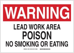 Brady&trade;&nbsp;Polyethylene Warning Sign: STORAGE NOT PERMITTED IN THIS AREA