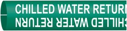Brady&trade;&nbsp;BradySnap-On&trade; Pipe Markers, Legend: CHILLED WATER RETURN