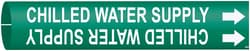 Brady&trade;&nbsp;BradySnap-On&trade; Pipe Markers, Legend: CHILLED WATER SUPPLY
