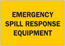 Brady&trade;&nbsp;Sign: EMERGENCY SPILL RESPONSE EQUIPMENT