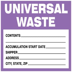Brady™ Universal Waste Label