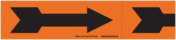 Brady Self Sticking Vinyl Arrows, Single Direction:Facility Safety and
