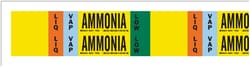 Brady™ Ammonia (IIAR) Pipe Markers, Legend: LIQ/VAP/LOW/Ammonia, B-946 Self-Sticking Vinyl