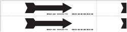 Brady Self Sticking Vinyl Arrows, Single Direction:Facility Safety and
