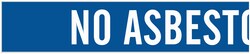 Brady Asbestos Warning Pipe Markers, Legend: NO ASBESTOS 355.6 x 57.15 mm (W x H) | Buy Online | Brady&trade; | Fisher Scientific