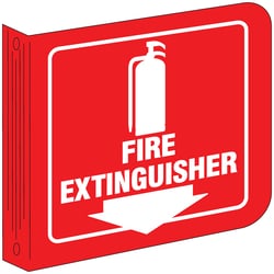 Brady™ Fire Extinguisher (W/PICTO) Standard L Sign
