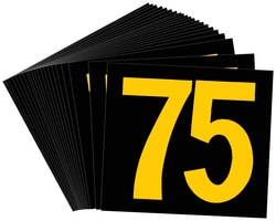 Brady™ Preprinted KVA Markers, Legend: 37 1/2