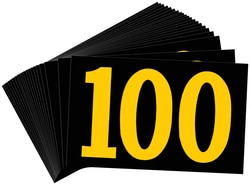 Brady™ Preprinted KVA Markers, Legend: 100